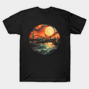 View of London Painting Style T-Shirt